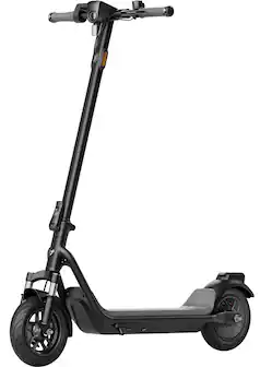 Front. NIU - KQi 100F Foldable Electric Kick Scooter w/ 15.5 mi Max operating Range & 17.4 mph Max Speed - White.