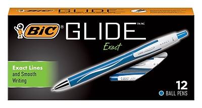 BIC GLIDE Exact  
Exact Lines and Smooth Writing  
12 BALL PENS