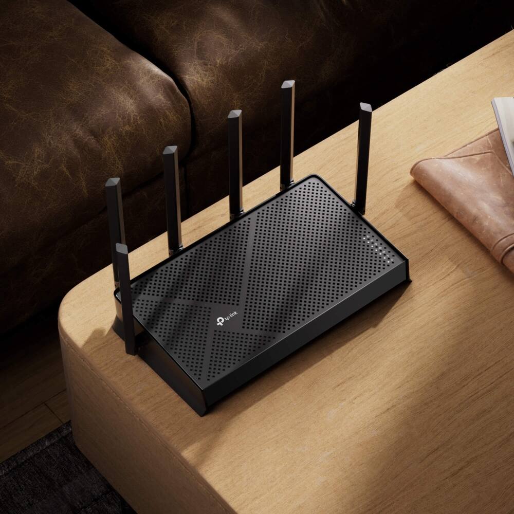 Alt View 12. TP-Link - Archer BE6500 Dual-Band Wi-Fi 7 Router - Black.