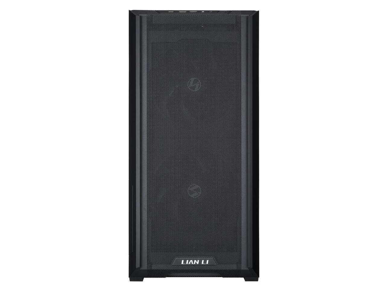 Alt View 9. Lian Li - LIAN LI LANCOOL 216X Black Steel Tempered Glass ATX Mid Tower with 2x 16cm PWM Fans - Black.