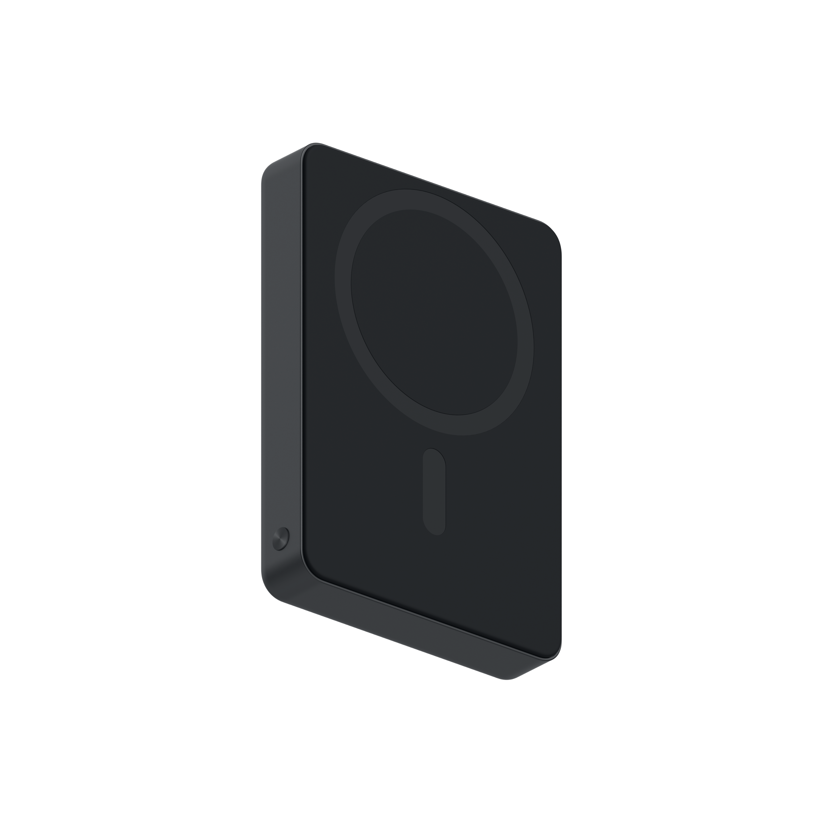 Front. mophie - Power Boost WirelessCharger (10K), Qi2/MagSafe magnetic power bank containing 10K internal battery - Black.
