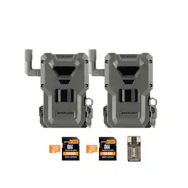 Spypoint - FLEX-M2 Trail Camera (2-Pack) with Memory Card and Card Reader Bundle