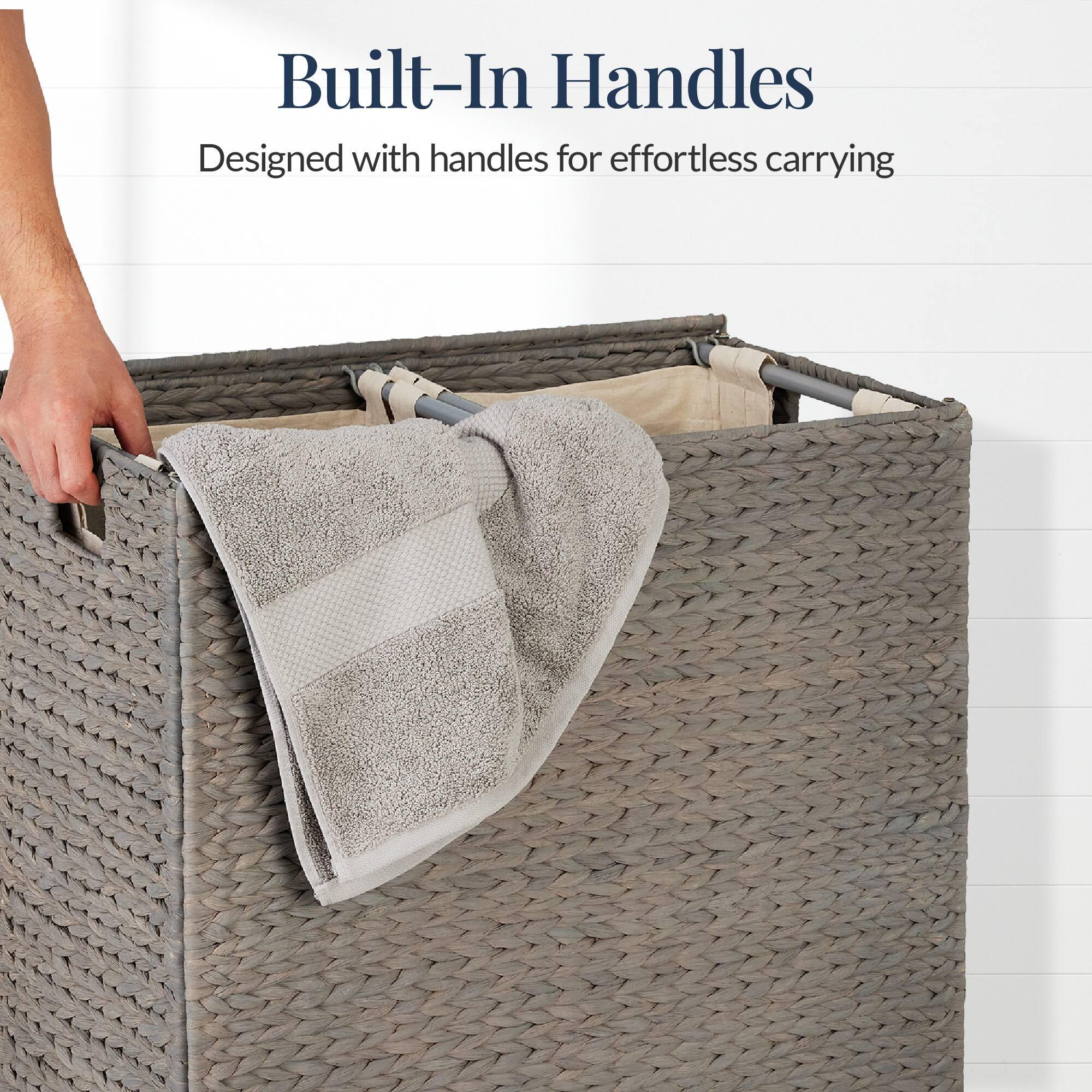 Built-In Handles  
Designed with handles for effortless carrying