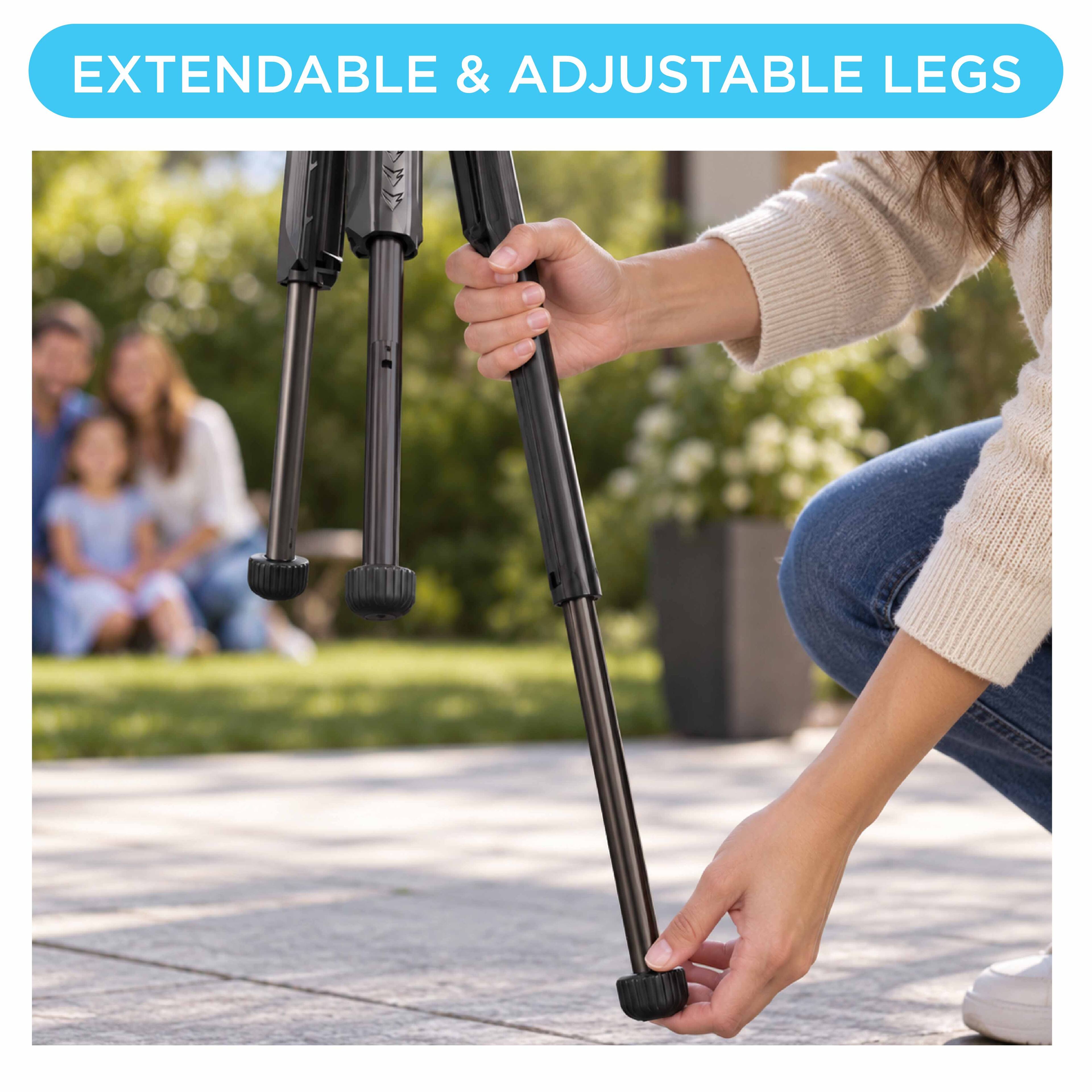 EXTENDABLE & ADJUSTABLE LEGS