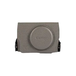Canon - 30th Anniversary Edition Premium Genuine Leather Camera Case for PowerShot G7 X Mark III Graphite Camera Kit, Cust
