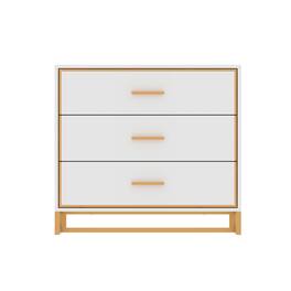 Famapy - Modern 3 - Drawer Nightstand: Sleek Storage for Bedroom & Living Area - White