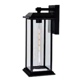 CWI Lighting - Blackbridge 1 Light Outdoor Wall Lantern - Black