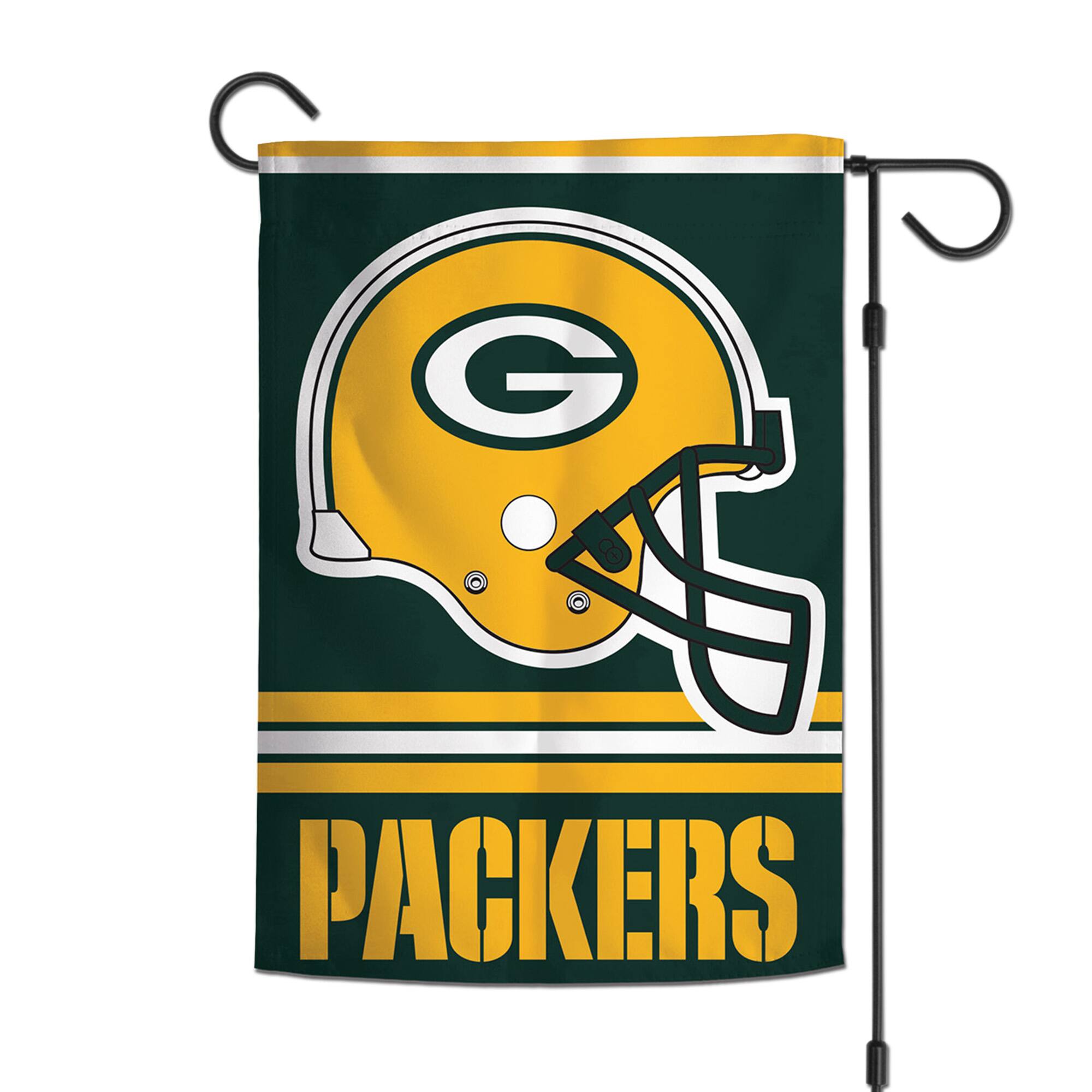 Alt View 1. WinCraft - Green Bay Packers 12" x 18" Double-Sided Garden Flag - Multicolor.