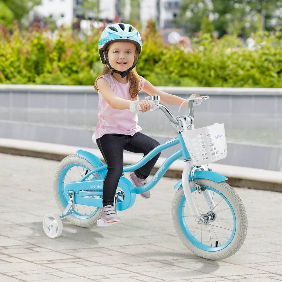 Costway 14 Kid s Bike With Removable Training Wheels Basket For 3 5 costway-14-kid-s-bike-with-removable-training-wheels-basket-for-3-5