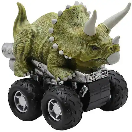 Front. License 2 Play - Jurassic World Zoom Riders | Triceratops - Green.
