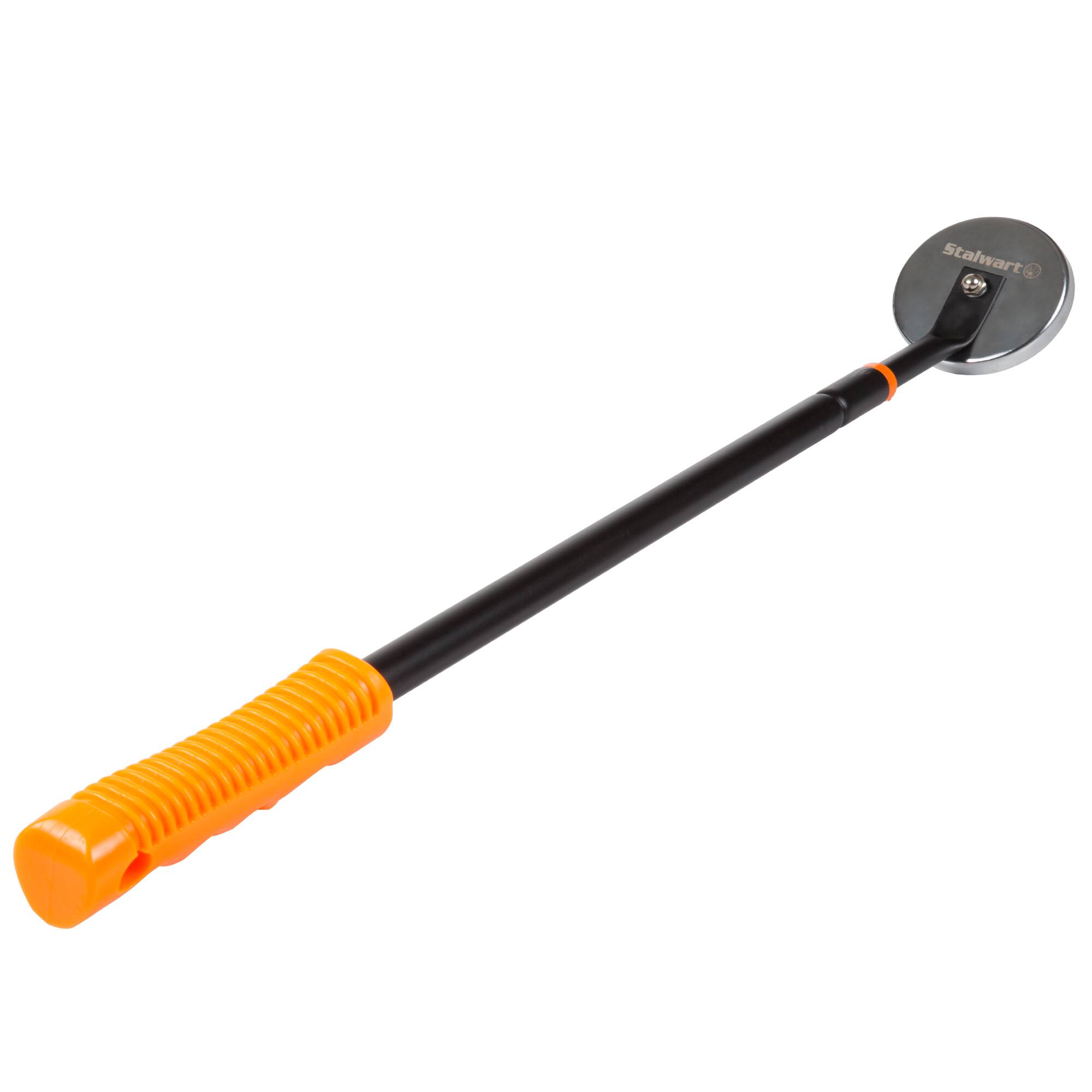 Front. Stalwart - Telescoping Magnetic Pickup Tool - Orange.