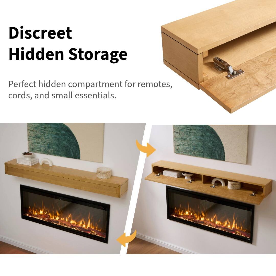 Discreet Hidden Storage

Perfect hidden compartment for remotes, cords, and small essentials.