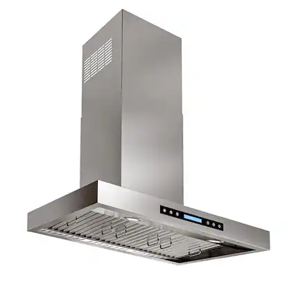 Front. Onefly - 36 Inches - Ducted - wall Mount Range Hood - Stainless steel.