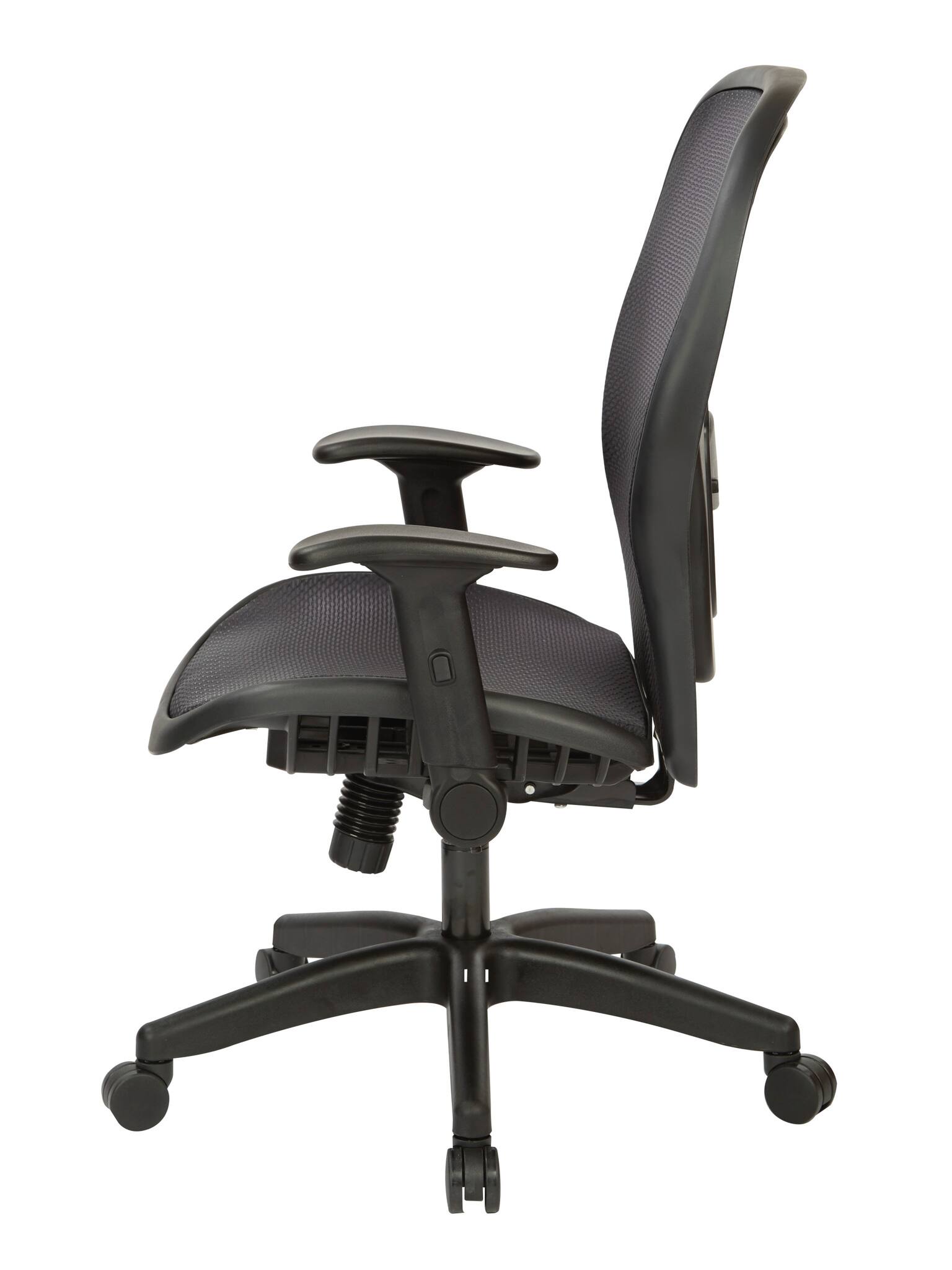 Left. Office Star Products - Air Grid® Managers Chair - Black.