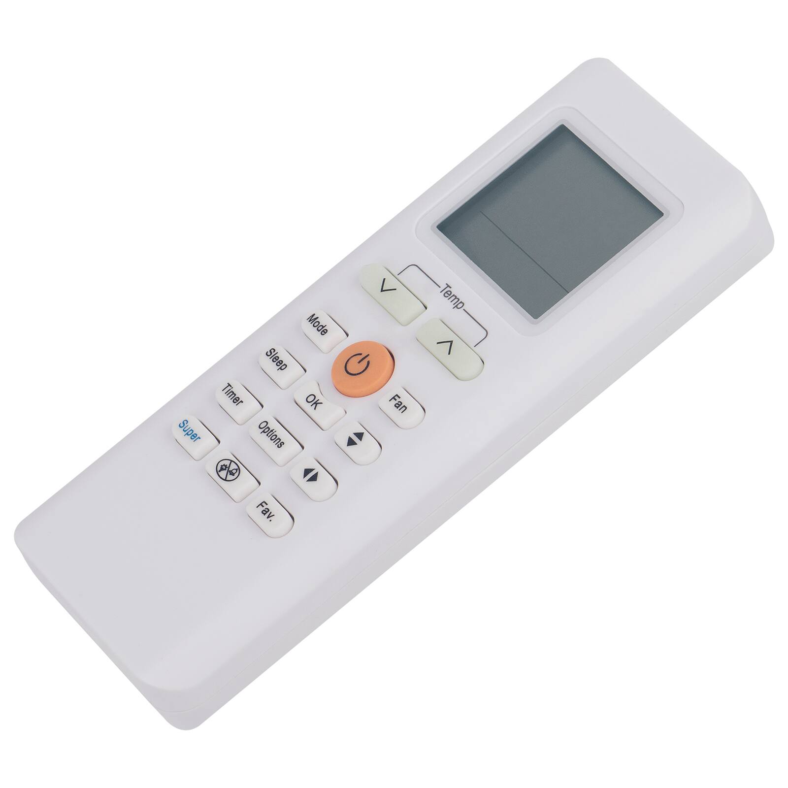 7 Mode Sleep G Timer OK Fan Super Options & Fav.  
Temp 7