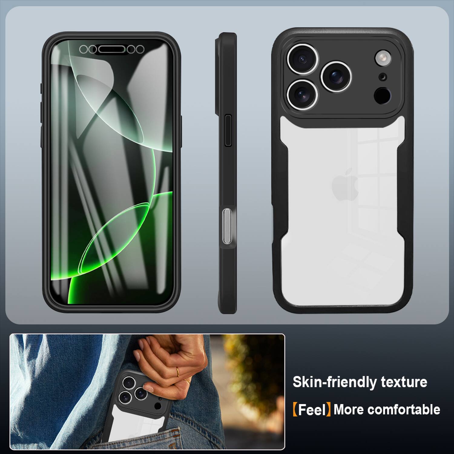 Skin-friendly texture  
[Feel] More comfortable