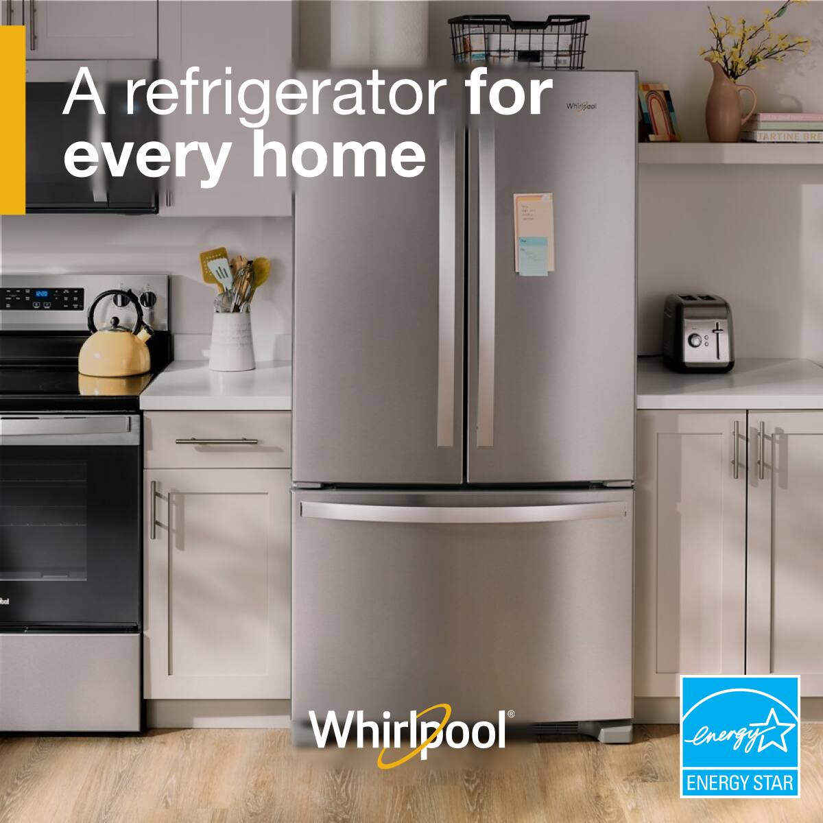 A refrigerator for every home

Whirlpool

Energy Star