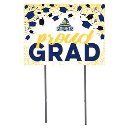 Jardine - Carleton Knights 18" x 24" Proud Grad Yard Sign - White