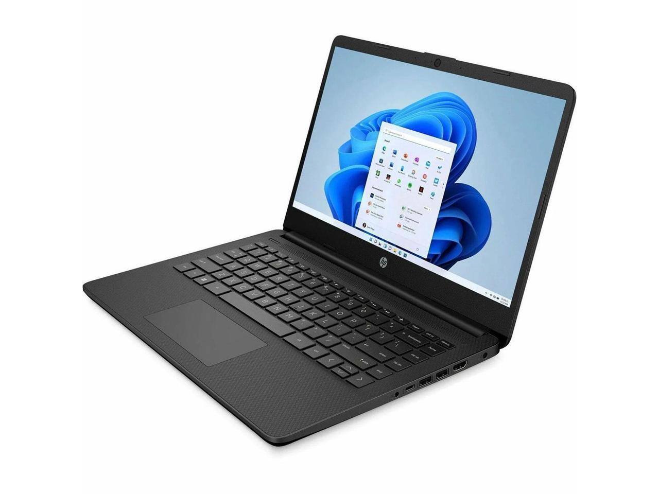 Alt View 1. HP - HP 14-dq3230nr 14" HD Touch, Celeron N4500, 4GB, 64GB, Win 11 S Mode, Pale Gold/Silver - Pale Gold, Natural Silver.