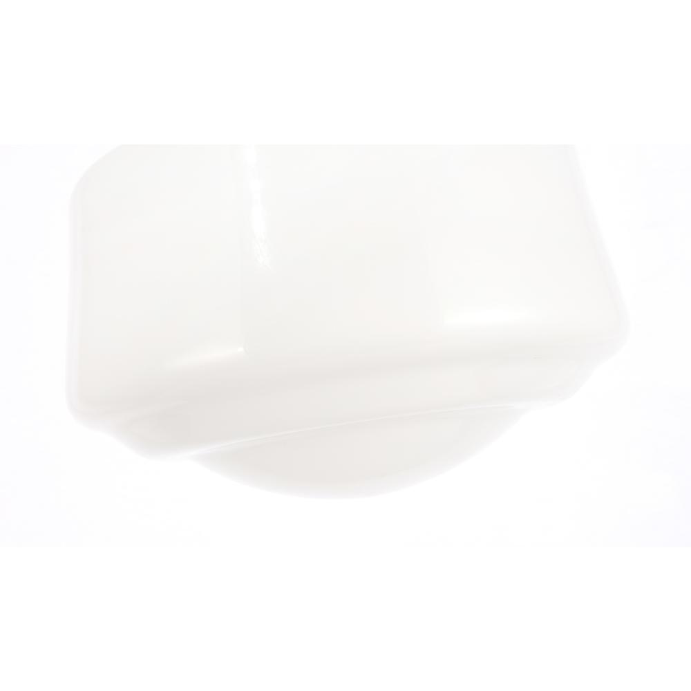 Back. Living District - Lyle 1 light Black and frosted white glass Flush mount - Black And Frosted White Glass.