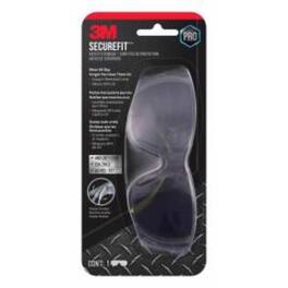 3M - SecureFit Anti-Fog Safety Glasses Gray Lens Frame 1 pc - Black