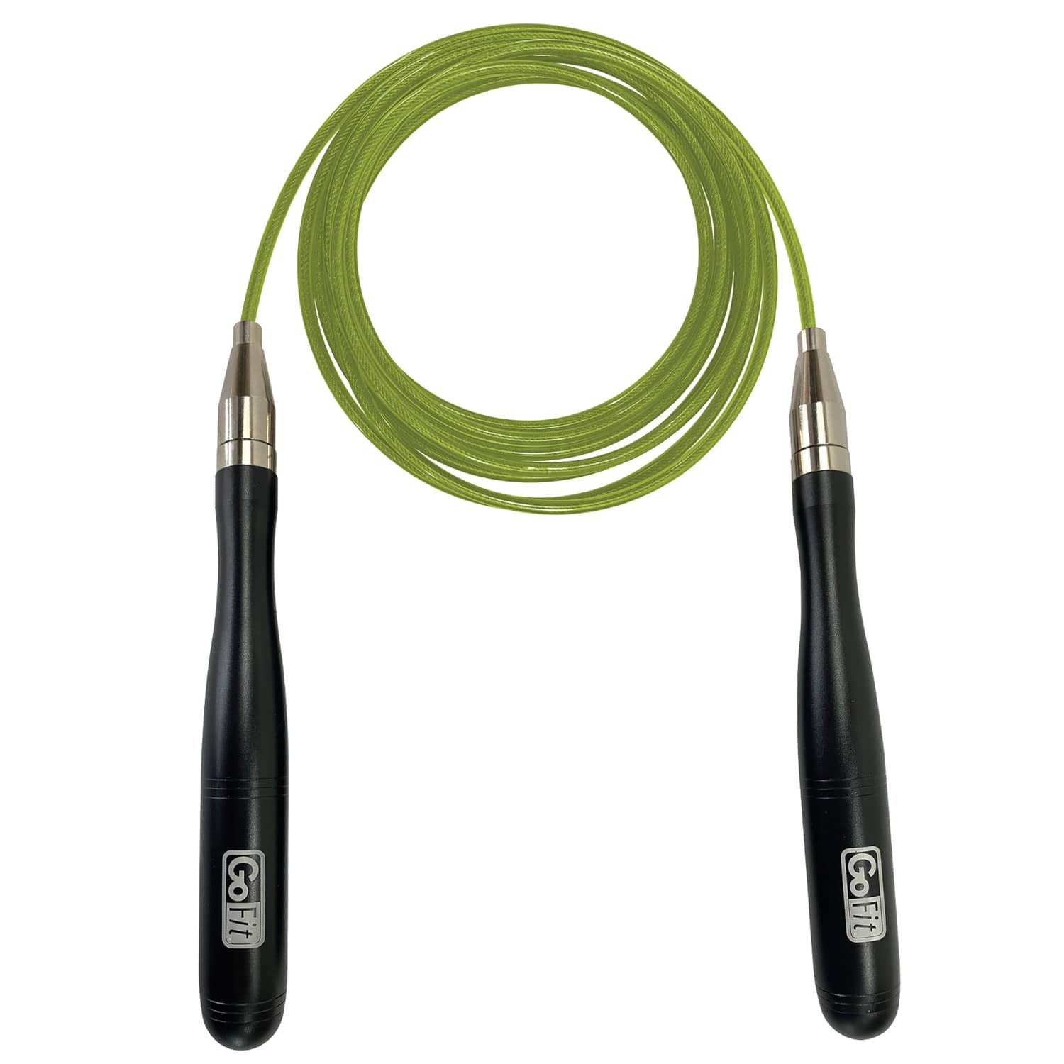 GoFit - Adjustable-Length Cable Jump Rope - Green
