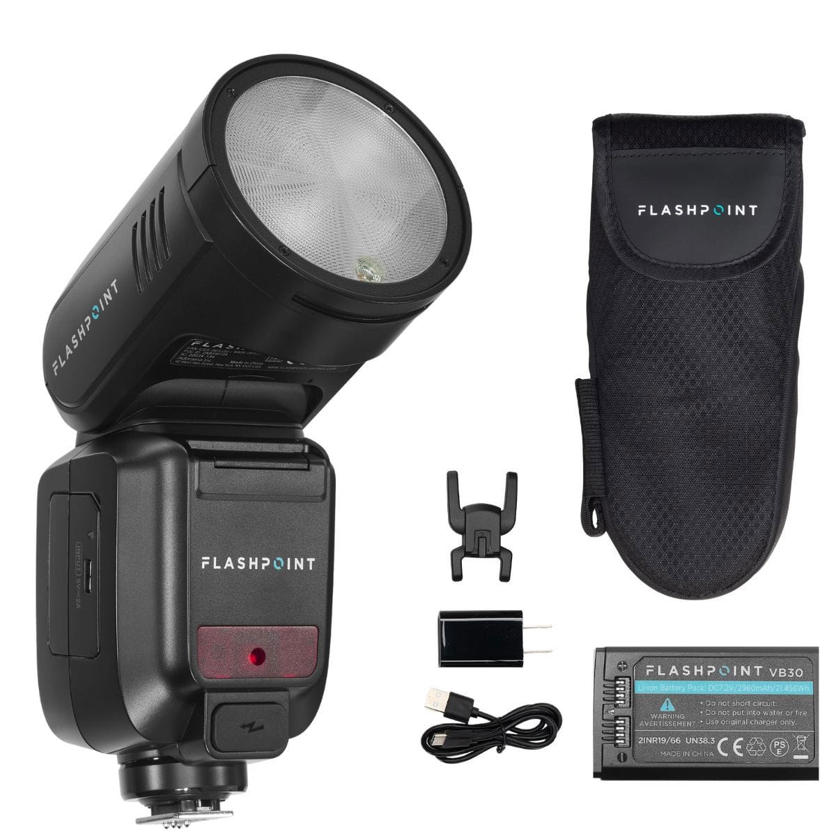 Flashpoint - X100 TTL R2 On Camera Li-on Round Head Flash For FujiFilm, Godox V100 F (No Sub Flash)