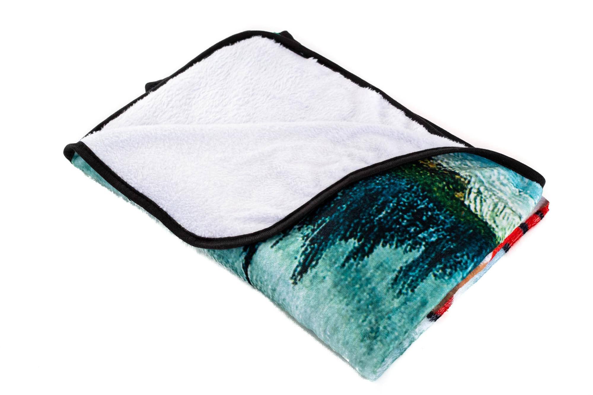 Alt View 10. Surreal Entertainment - Bob Ross Design Soft and Cozy Throw Size Fleece Plush Blanket | 45 x 60 Inches - Blue.