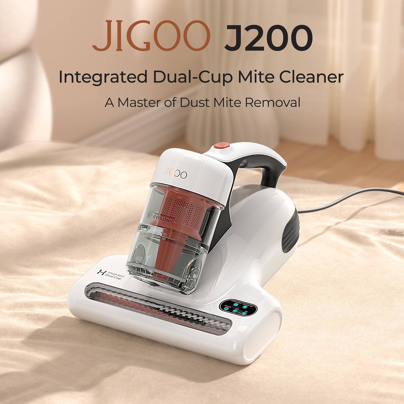 JICOO J200 Integrated Dual-Cup Mite Cleaner A Master of Dust Mite Removal