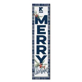 Jardine - Kean University Cougars 12'' x 48'' Outdoor Merry Christmas Leaner - White