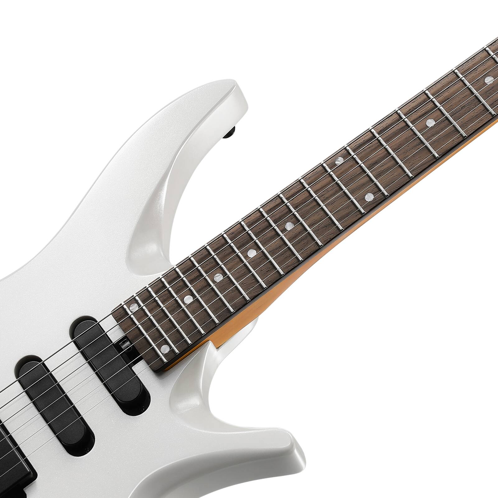Left. Donner music - Donner HLX-500 Headless Electric Guitar White.