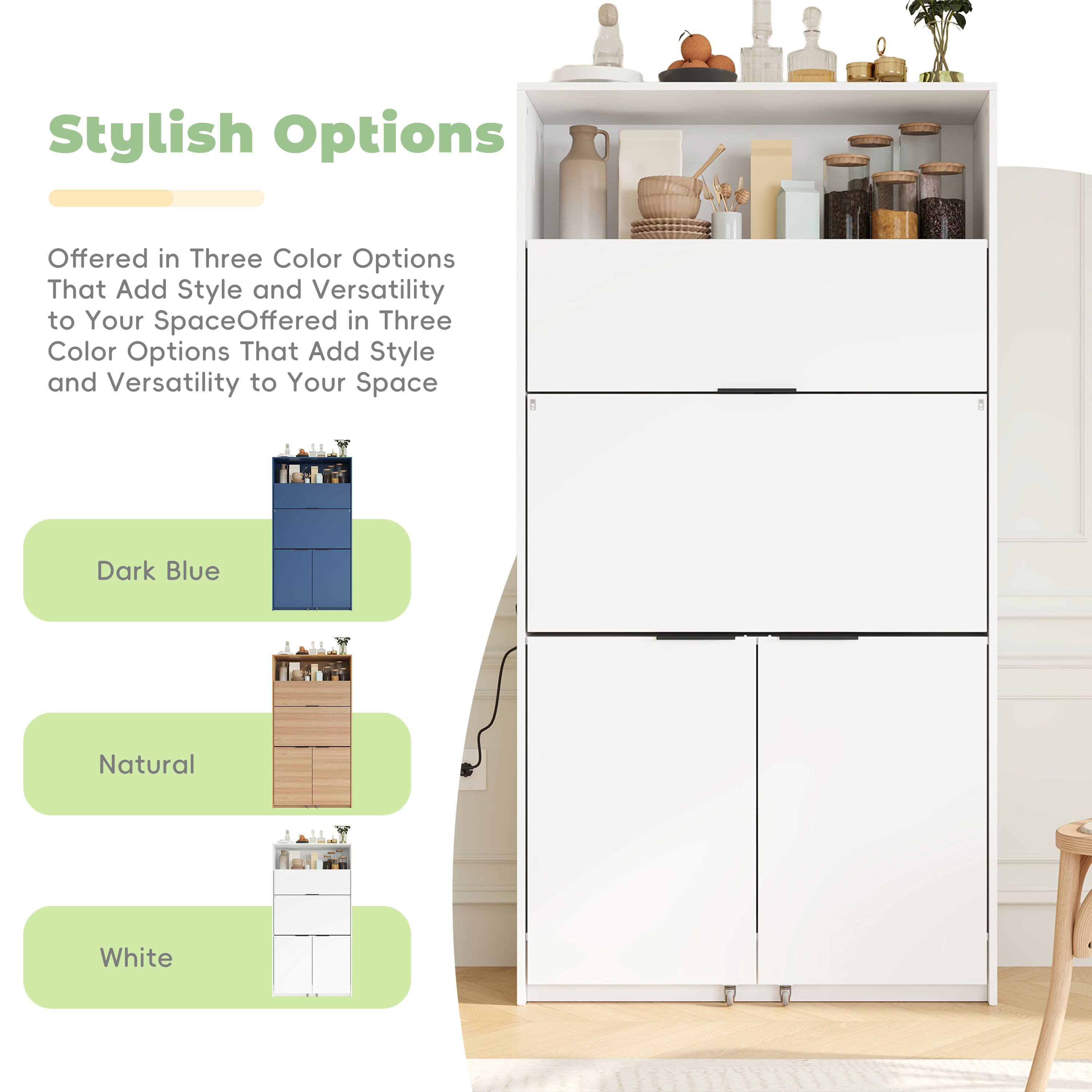 Stylish Options

Offered in Three Color Options That Add Style and Versatility to Your Space

- Dark Blue
- Natural
- White