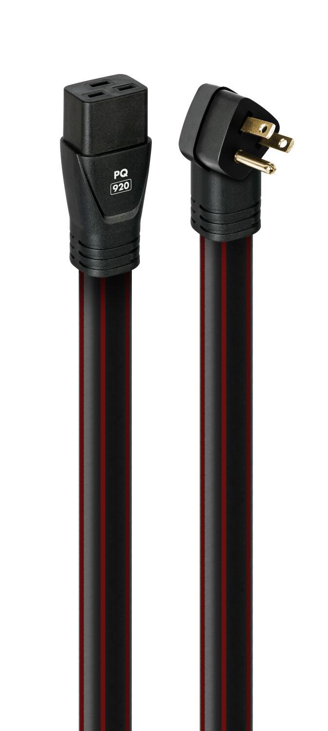 Left. AudioQuest - PowerQuest 909 12 total: (4) High-Current / (8) Source-Outlet Unlimited Joules Surge Protector - Black.