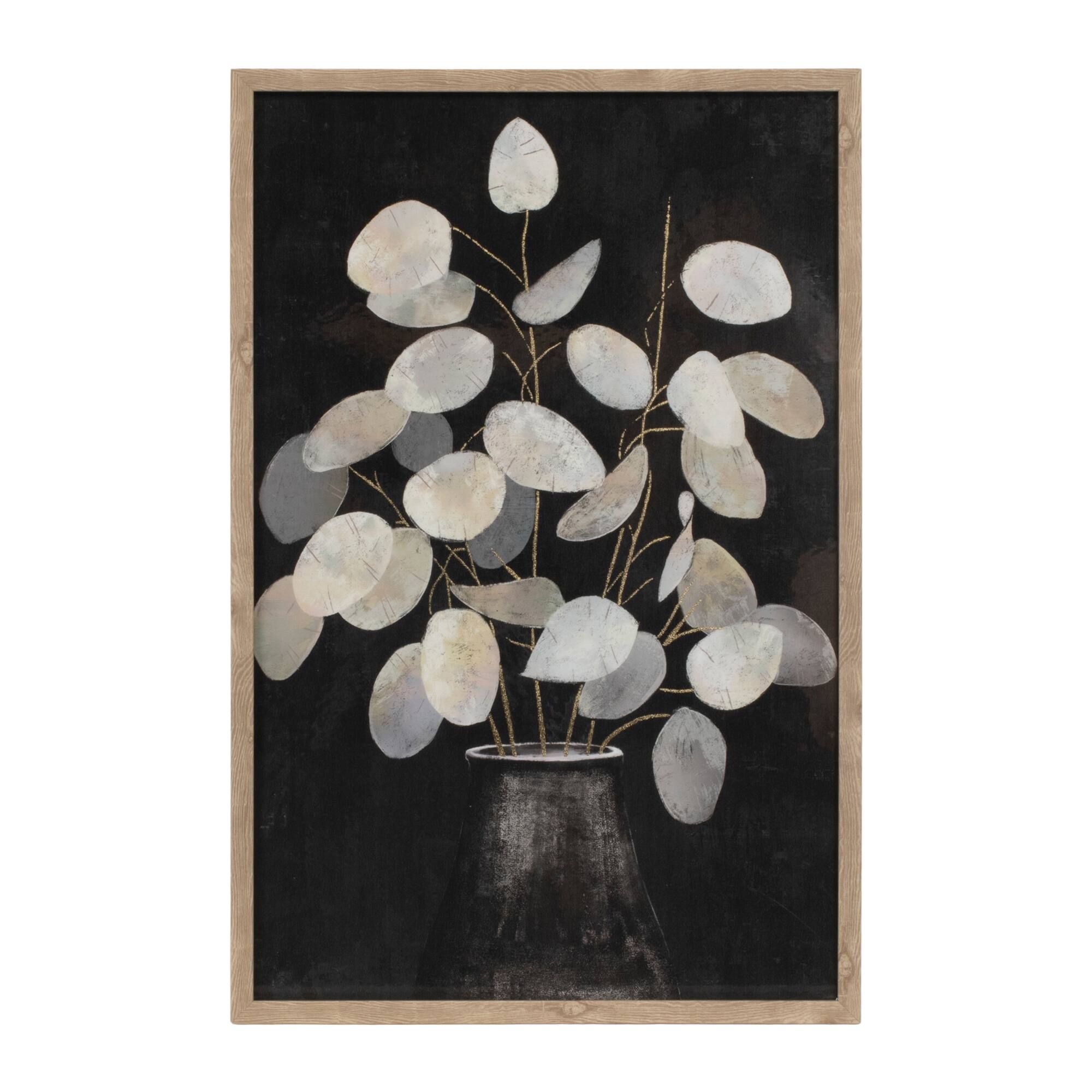 Back. BreeBe - Beige Eucalyptus Print (Set of 2) - Black, Grey.