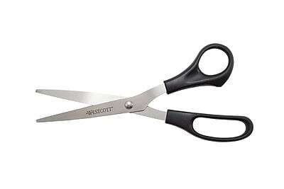 Alt View 1. Westcott - All Purpose 8" Stainless Steel Standard Scissors, Pointed Tip, 3/Pack - Black.