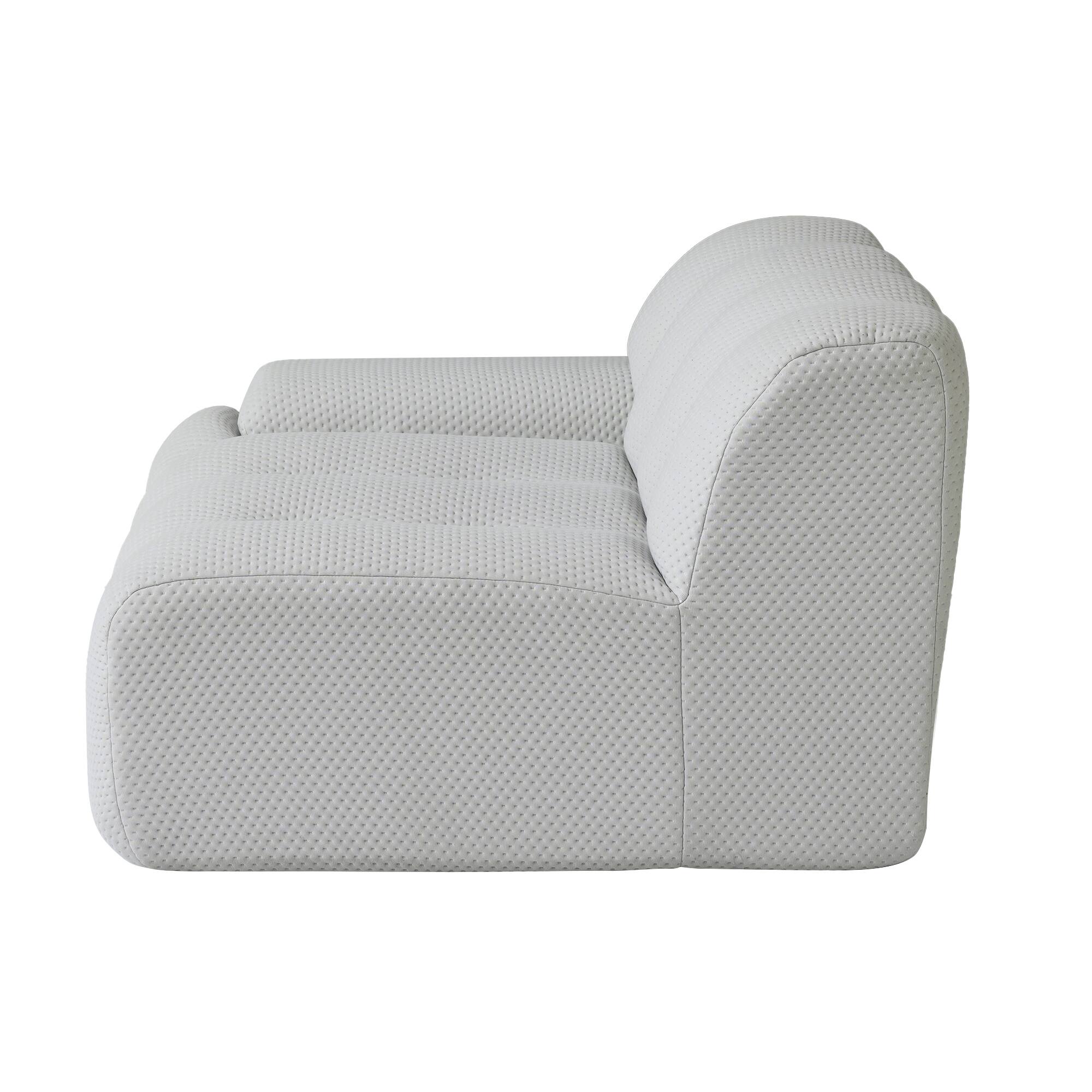 Alt View 9. Yardgrace - 102.4in Modular Sectional Couch, 2 Seats Breathable Floor Sofa, Modern Couch, Green - Grey.