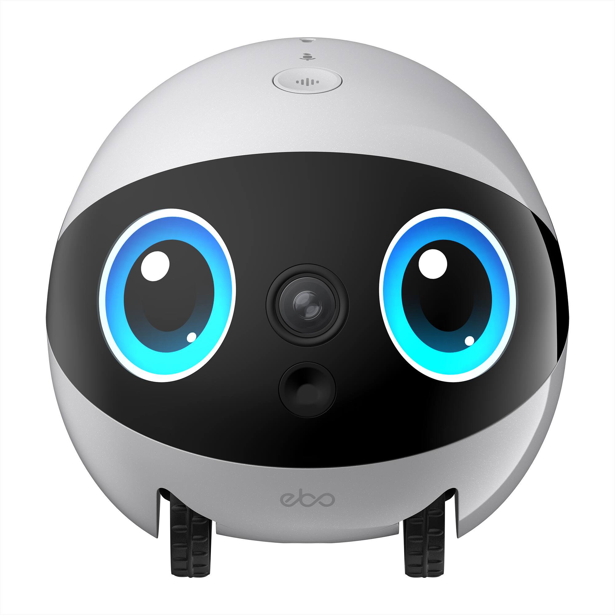 Alt View 17. Enabot - EBO Air 2 Plus FamilyBot with 3K Res, AI Assistant, 2-Way Video, Smart Patrol, 32-GB SD Card, Charging Dock, AC Adapter - Lunar White.