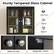 Sturdy Tempered Glass Cabinet - Dust Free Visible - Magnetic Catch - Elegant Metal Knobs