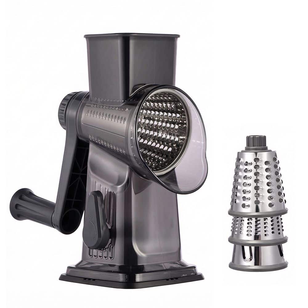 COWIN - Hand Crank Rotary Cheese Grater Stainless Steel Mandoline Slicer Shredder for Kitchen Vegetables - Black price history on PriceWatchPro