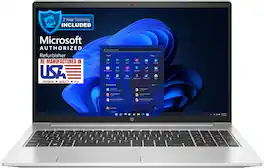 HP - 450 G9 15.6" Refurbished Laptop - Intel Core i5-1235U with 16GB RAM - Intel Iris Xe Graphics - 512GB NVMe - Silver