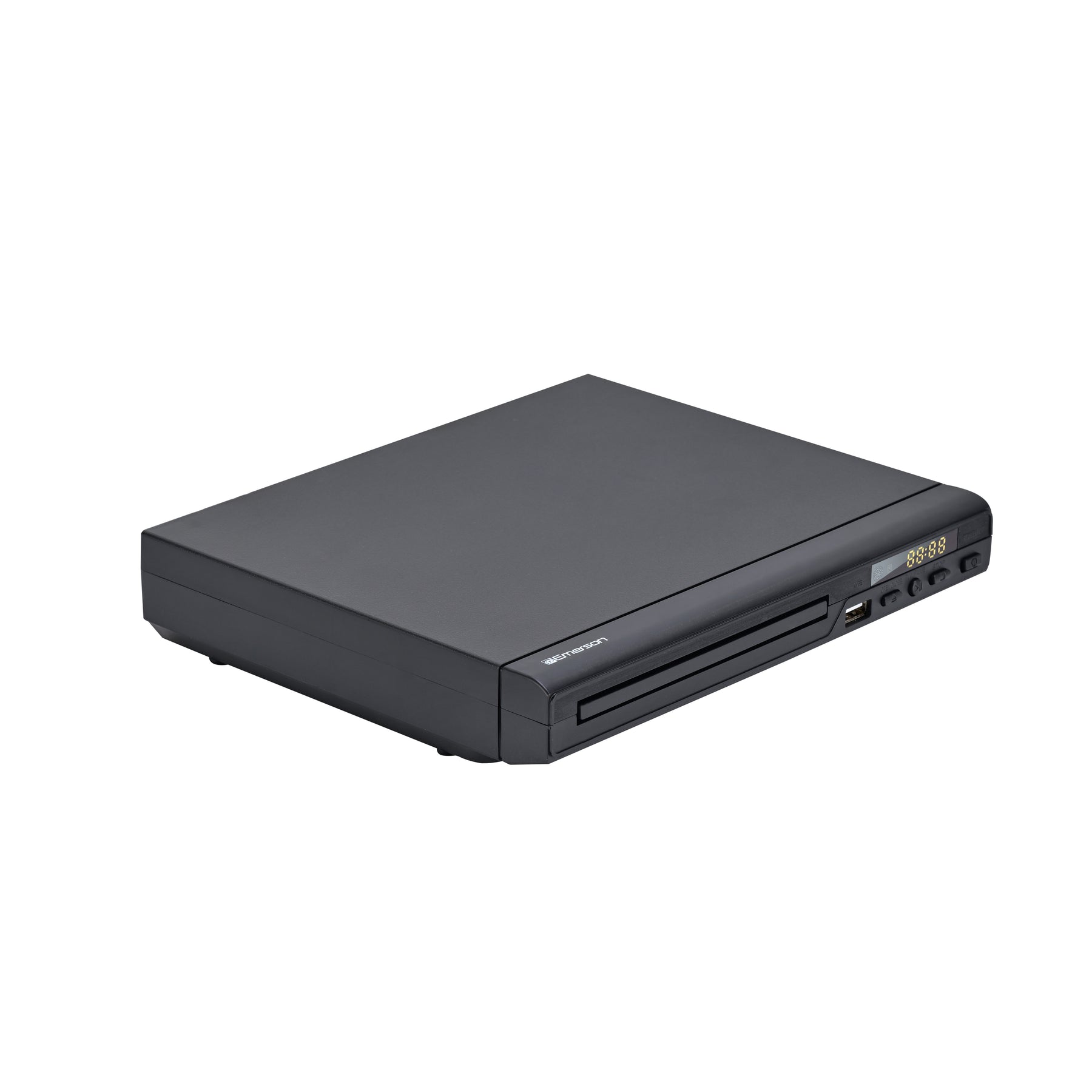 Left. Emerson - Emerson ED-8001 DVD Player, media Player for DVD, CD, MP3 | USB Playback & Recording, Front Display & Remote.