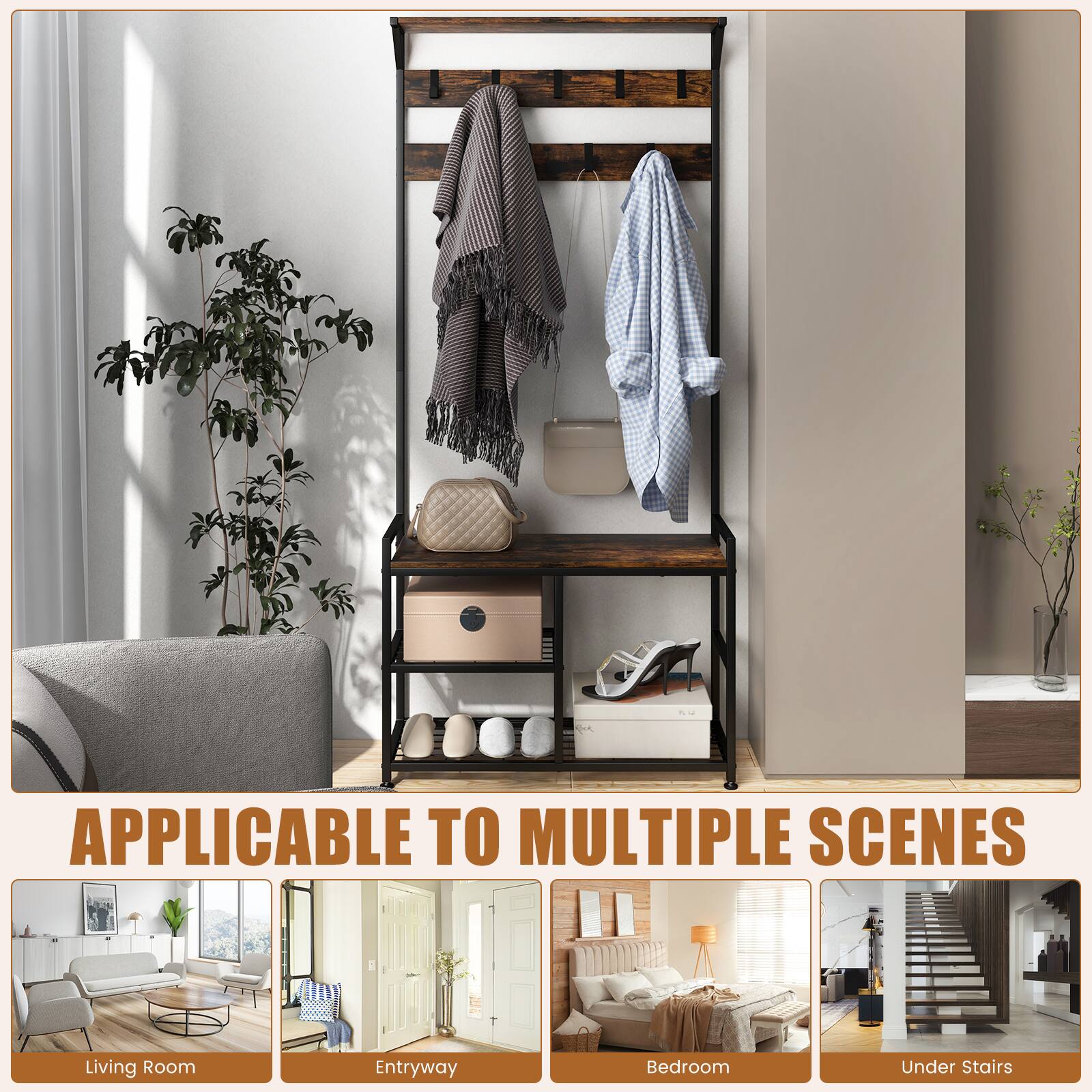 APPLICABLE TO MULTIPLE SCENES

Living Room  
Entryway  
Bedroom  
Under Stairs