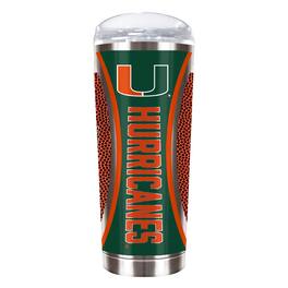 Great American Products - Miami Hurricanes 18oz. Roadie Game Ball Tumbler - Brown