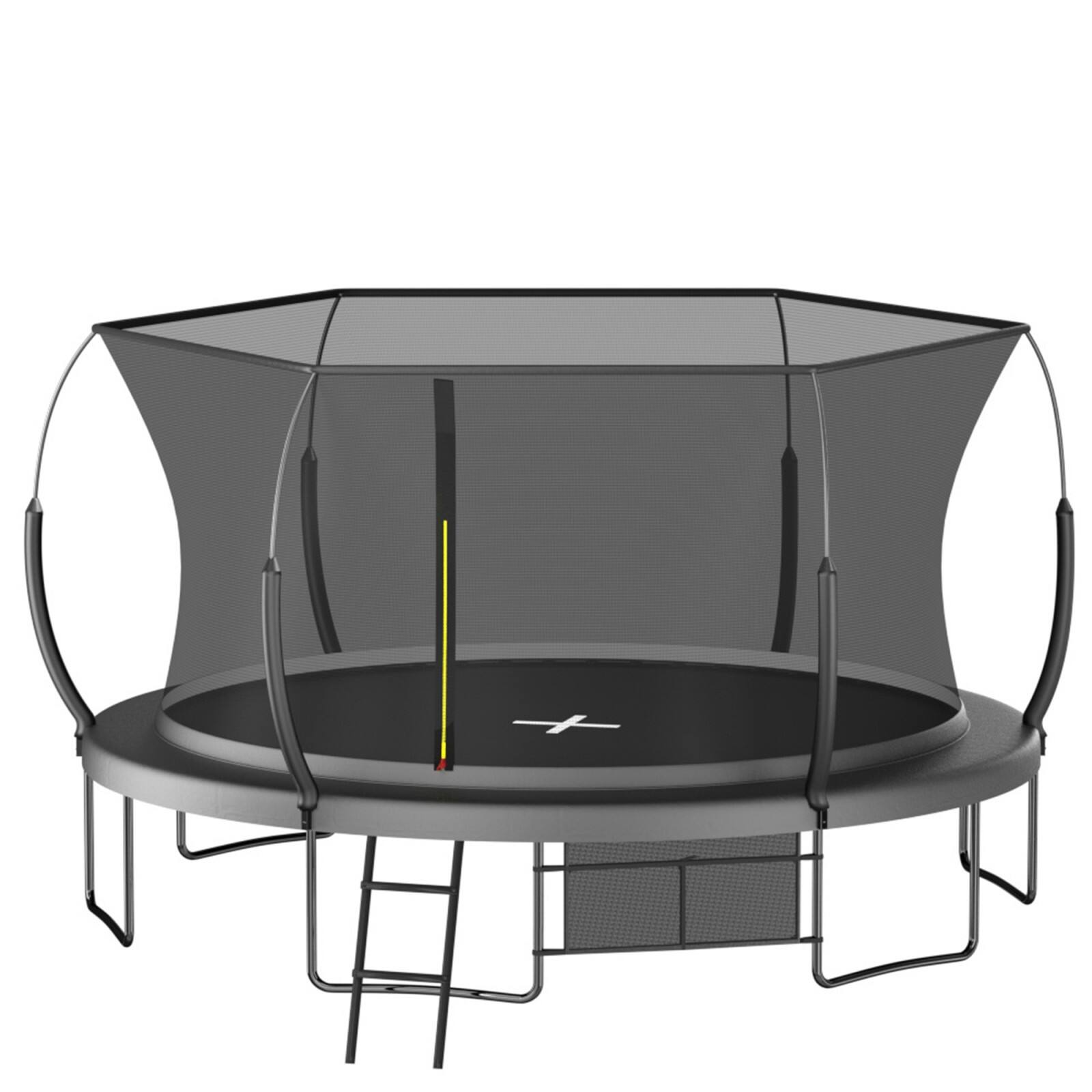 Glintex - 14FT Springfree no Gap Trampoline - Black