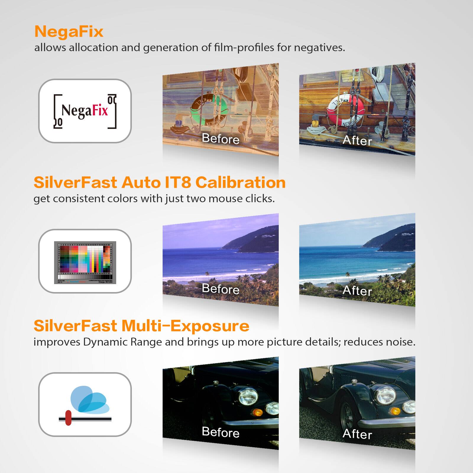Alt View 3. Plustek - Plustek OpticFilm 8100-35mm Negative Film/Slide Scanner with 7200 DPI and 48-bit Output. Bundle Silverfast SE Plus 9.