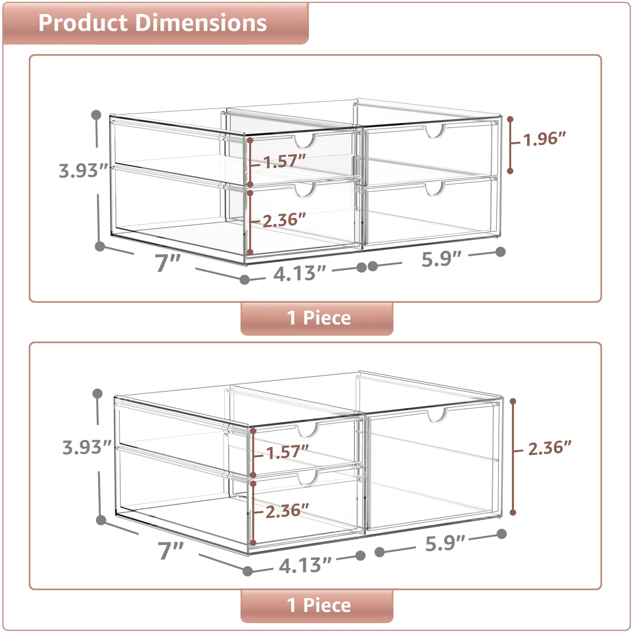 Product Dimensions

- 3.93"
- 1.57"
- 1.96"
- 2.36"
- 7"
- 4.13"
- 5.9"
- 1 Piece

- 3.93"
- 1.57"
- 2.36"
- 7"
- 2.36"
- 4.13"
- 5.9"
- 1 Piece
