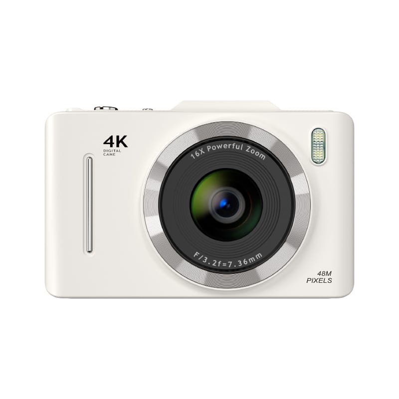 Cluzine - 4K HD CCD Digital Camera Auto Focus Selfie Portable Zoom Camera 1080P Video Recording for Daily Photography