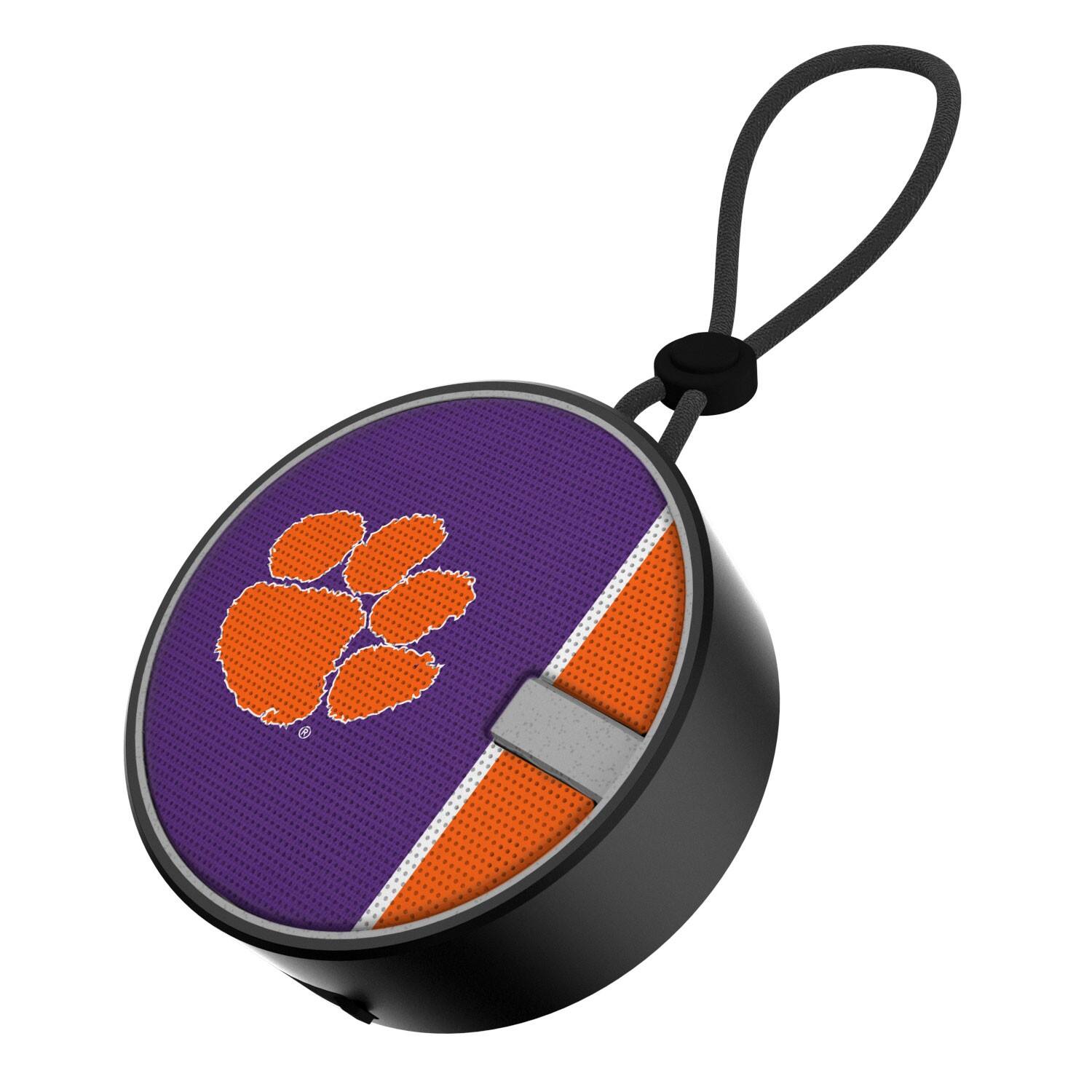 Front. Keyscaper - Clemson Tigers Logo Waterproof Bluetooth Speaker - Multicolor.