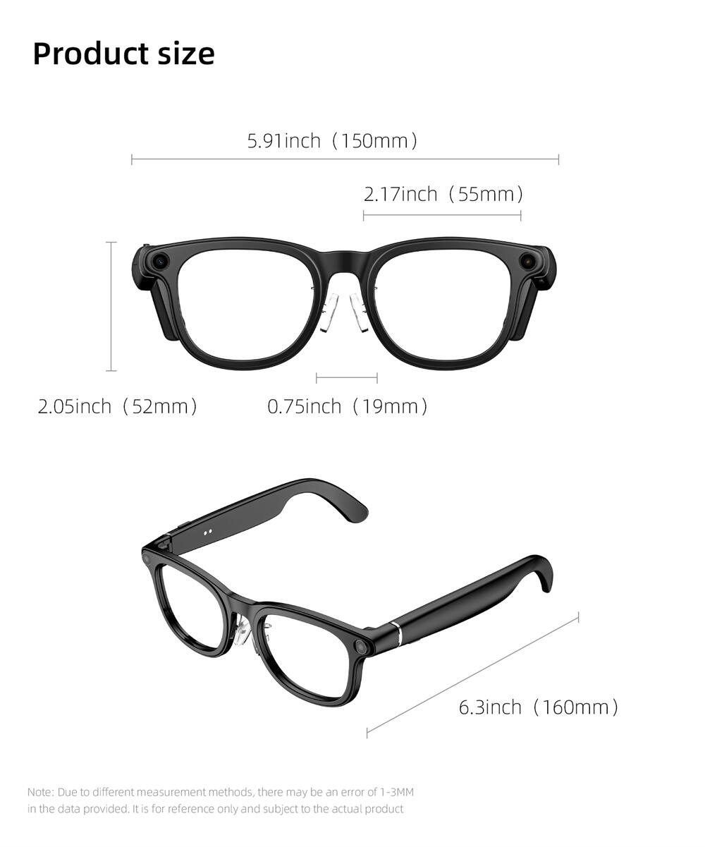Product size

5.91inch (150mm)  
2.17inch (55mm)  
2.05inch (52mm)  
0.75inch (19mm)  
6.3inch (160mm)  

Note: Due to different measurement methods, there may be an error of 1-3MM in the data provided. It is for reference only and subject to the actual product