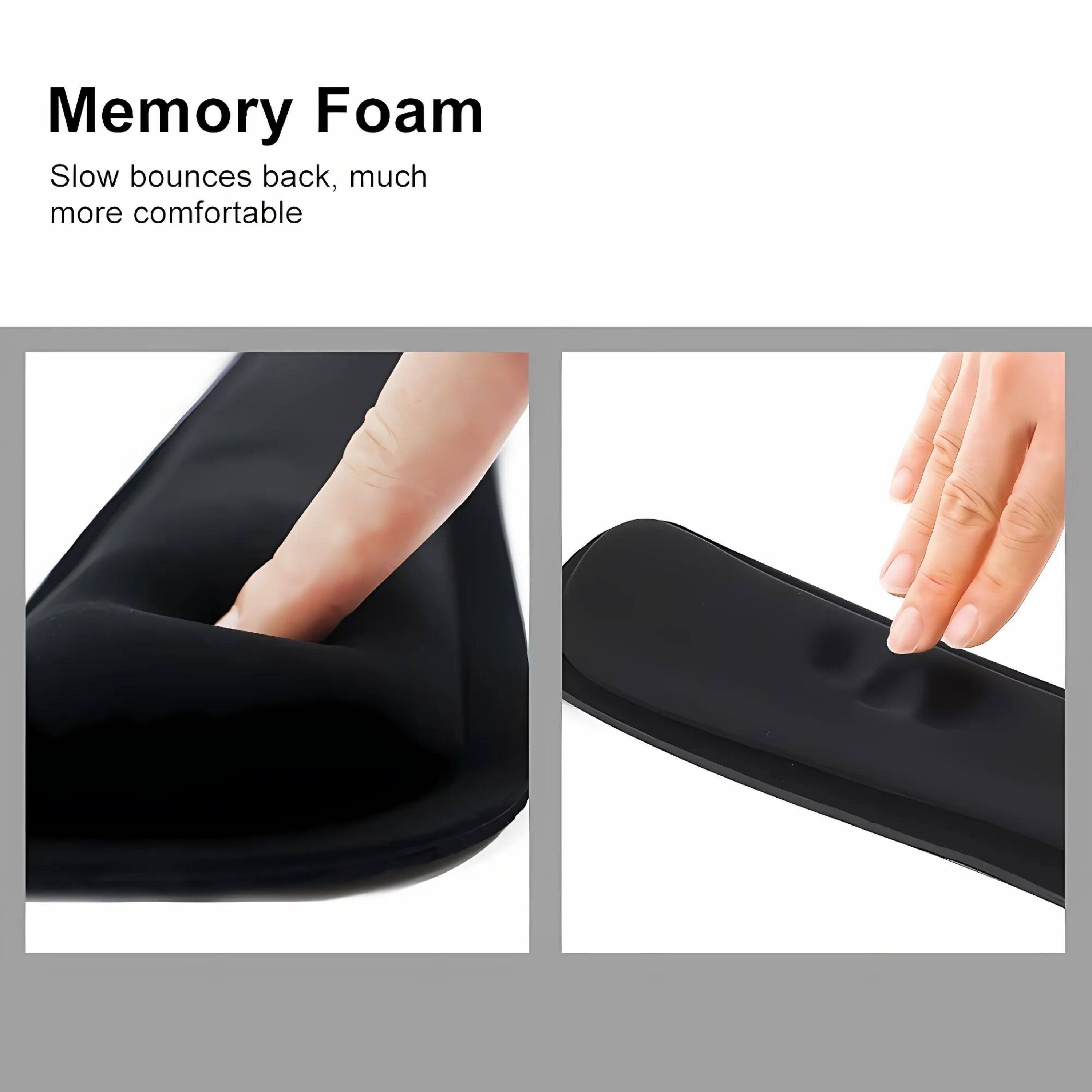 Memory Foam  
Slow bounces back, much more comfortable
